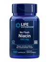 Life Extension No Flush Niacin, B3 for Heart Health, Cholesterol & Energy Support, Non- GMO, Gluten- Free, 100 Kapsle