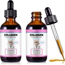 Kolagen pro kočky, Kočičí Kolagenové kapalné kapky s biocínem, MSM & Ginger Digestive & Imunity Support, Itch Relief, Skin & Coat and Joint Health, Kočičí dodatek 60ml