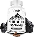 Parker Naturals Pure Himalayan Shilajit Kapsle, 2000 mg Síla Shilajit Resin a Fulvic Acid Dodatek, Vegan a gluten- Free Kapsle, 120 Počet