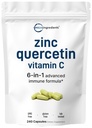 Mikro ingredience Quercetin s vitaminem C a zinkem, 240 Kapsle 124; Quercetin 500mg, Vitamin C 500mg, Zinek 50mg (Pikolinát, Citrát, Glycinát, Gluconát) 124; Kompletní doplňky imunitní podpory