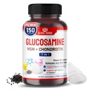 Glucosamine Chondroitin MSM - doplněk podpory společné mobility vylepšený o kolagen, hyaluronovou kyselinu, vitamín D3 PHAR124; 150 Kapsle
