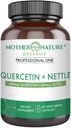 Quercetin 600mg & Nettle 600mg - přírodní Flavonoidy dodatek pro sezónní dráždivé látky, imunitní odpověď, zdravé stárnutí a dlouhověkost - Non Drowsy, Non GMO, Vegan - (90 Kapsle)