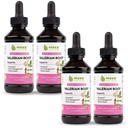 Maxx Herb Valerian Root Extract - Max síla, Liquid Valerian Root Absorbs lepší než kapsle, pro relaxaci a klidný spánek, Alkoholicko-Free - 4 láhve, 4 Oz každý (240 Servings)
