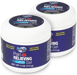 Blue Goo Pain Relieving Gel - pro záda, krk, svaly a kloubní bolest, Fast- acting chlazení a mýdlo pomoc se 100% čistý emu olej, 4 oz (2 balení)