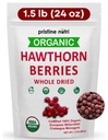 1,5 lbs (24 oz) 100% Organic Hawthorn Berries Sured Bulk 124; Make Hawthorn Berry Tea Current124; European Wildcrafted Berries Current124; Make Wellness Tea for Heart Support, Blood Pressure and Stress Relief (balení se může lišit)