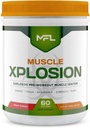 MFL Muscle Xplosion CLAS124; Pre- Workout CLAS124; 0 Cukr CLAS124; Sweated with Stevia CLAS124; All- Natural CLAS124; 60 Servings (Fruit Punch)