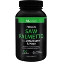 ML Naturals Saw Palmetto 1000 mg 120 Vegan Kapsle. 3 v 1. Kvalita Premium s Octacosanol & Maca. Prostata, Močové zdraví, Cirkulační zdraví, Přírodní Energizer, NSF- Certified & cGMP-Compliant