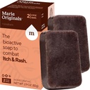 Marie Originals Itch Relief mýdlo Těla mytí Bar - Všechny přírodní okamžitá pomoc od hmyzu kousnutí, kuřecí pórek, Chiggers a jiné kožní podráždění, tj.. Anti- Itch Calming mýdlo (2 balení)