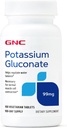 GNC draslík Gluconate 99mg, 100 tablet, podporuje normální svalové funkce