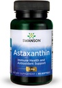 Swanson Astaxanthin Oční vize Brain Skin Health Antioxidant Support Supplement (Astaxanthin 4 mg) 60 Softgels Sgels