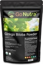 Go Nutra Organic Ginkgo Biloba Powder 8 oz. Dure124; Čisté doplňky Ginkgo Biloba, Ginkgo Leaf Powder, (8oz.)