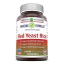 Amazing Appendias Red Yeast Rice 1200mg Per Serving Capsules Supplementary 124; Non-GMO CLANE124; Gluten Free CLANE124; Made in USA (1 balení, 120 Počet)