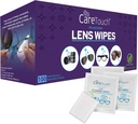 Péče Touch Lupy pro brýle a brýle - 100 Počet jednotlivě zabalené Pre- vlhčené ubrousky, 5 x 6 Inch - Camera Lens, sluneční brýle a brýle čistič, - Jemné a přenosné pro čištění optických zařízení