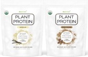 Čisté potraviny: Bílkovinný prášek na bázi rostlin s probiotiky 124; organický, čistý, všechny přírodní, veganský, vegetariánský, celý superior doplněk stravy bez přídatných látek 124; Keto (vanilka + čokoláda)