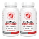 Silver Fern Ultimate Probiotic 2-Pack - Probiotika pro ženy a muže - 8 Miliardy CFU Spore-Forming Gut Health Supplement - DNA ověřené, Vegan Probiotic, Shelf-Stable, High Survivor - 120 Kapsle