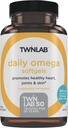 Twinlab Daily Omega Softgels - Joint Health and Brain Health Rybí olejové doplňky - 800 mg, 30 Softgeles