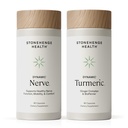 Stonehenge Zdraví Dynamické Nerve + Dynamic Turmeric Bundle Doplňky na podporu Comfort, Tingling, Numbness, Hoření