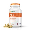 INVITA ADK - Vitamíny A1, Vitamin D3 5000 IU & K2 MK7 Supplementary - Lékařská automatizovaná podpora kostního a imunitního systému - Gluten Free, Non- GMO - 90 Vegetariánských kapslí pro muže a ženy