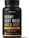 Natgrew Horny Kozí Tráva a Maca Root Extract Dodatek pro muže a ženy (Epimedium Extract, Hornygoatweed) Vegan Kapsle - 60 Ct