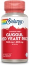 SOLARAY Guggul Gum Extract & Red Yeast Rice CLAS124; Zdravá kardiovaskulární funkce Podpora CLAS124; Starověká čínská medicína & Ayurvedic Medicine Combo CLAS124; 60ct