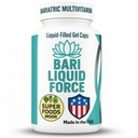Bari Liquid Force Jeden denně Bariatric Multivitamin se železem - Rychlá absorpce Gel Caps pro Gastric Sleeve, Bypass, Duodenal Switch - Superfood Blend - Bariatric Must Haves pro ženy a muže