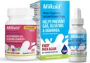 Milkaid Junior Lactase Enzyme Žvýkací tablety pro intoleranci laktózy 124; Prevents Gas, Bloating, Průjem u dětí 124; Rychlé hraní Dairy Digestive Supplement pro děti 124; Jahody Flavor 124; 60 ct (2)