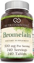 Bromelain 500 mg 240 Tablety dodatek 124; Non- GMO CARL 124; Gluten zdarma 124; Made in USA