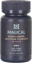 MAGICKÝ BUTTER Slunečnicový Lecithin Powder - Soy- Free, Non- GMO, Vegan & Kosher máslo & Oil stabilizátor pro pečení a vaření, 1.76 oz