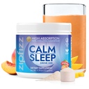 Zipfizz Nightly Calm & Sleep Supplement Powder, Peach Mango, 12.3 oz (30-60 Služeb) 124; Přírodní spánková pomoc pro děti & Dospělí 124; Obsahuje hořčík, melatonin, L- Theanine CARL 124; Relaxation & Mood Enhancement