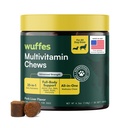Wuffes 23- in-1 Dog Multivitamin doplněk pro Hip & Joint, kůže & Coat a imunitní systém podpora s Omega 3, železo, zinek, vitamín C - Minerály & Vitamíny pro seniory psy a štěňata - 30 měkkých žvýkání