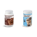 Quest Nutrition Chocolate Milkshake Protein Powder, 22g Protein, 1g Sugar, Low Carb, gluten Free, 3 libry, 43 Serings & Cookies & Cream Protein Powder; 20g Protein; 1g Sugar; Low Carb; gluten Free