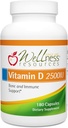 Wellness Resources Vitamin D - 2 500 IU vitaminu D3 (180 Veggie Kapsle)