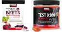 Force Factor Total Beets Blood Pressure Support 60 Chews + Test X180 Gummies Testosteron Booster pro muže 60 Gummies