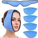 Ice Pack for Wisdom Teeth Removall with 4 Reuse Hot Cold Gel Packs, Wisdom Teeth Pack Head Wrap for Tonsillektomie, TMJ, Extrakce zubů, Bolest čelistí, Orální chirurgie, Kosmetické injekce