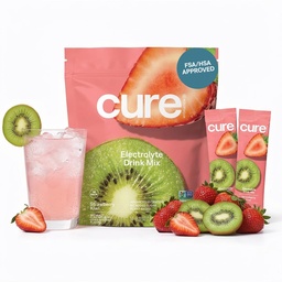 Lék Hydratace 124; Plant- based Electrolyte Drink Mix 124; No Add Sugar CLAS124; FSA- HSA CLAS124; Dehydratace Relief Powder Made with Coconut Water CLAS124; Non- GMO CLAS124; Vegan CLAS124; Pouch 14 Packets - Jahodové kiwi