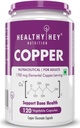Nutrition Chelated Copper Gluconate - Vysoce biologicky dostupný formulář - Non- GMO, gluten Free -120 Veg. Kapsle