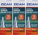 Zicam Intense Sinus Relief, Cooling Menthol & Eucalyptus Pump 0.5 fl oz (množství 3)