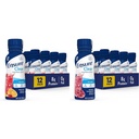 Zajistit Čirý nutriční nápoj, 0g tuk, 8g protein, smíšené ovoce a borůvkové granátové aroma, 10 Fl Oz, balení po 12