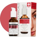 Advanced Clinicals Dark Circle Caffeine Under Eye Serum For Face With Hyaluronic Acid Moisturizer + Peptides CLAS124; Brighting Vitamin C Serum pomáhá zlepšit vzhled Puffy Eye & Fine Lines, 1.75 Fl Oz