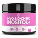 Optifikovat Myo-Inositol & D- Chiro Inositol dodatek Prášek pro ženy - 40: 1 Poměr plus folát a vitamín D - Podpora zdravé hormonální rovnováhy, pravidelné cykly, a ovariální zdraví - 30- denní zásobování