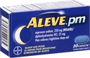 Aluve PM Caplets, Naproxen Sodná sůl 220 mg (NSAID) / difenhydramin HCl 25 mg, Pain Reliever / Nighttime Sleep- Aid, Non- Habit Forming, 20 Count