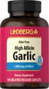 Lindberg Garlic Supplement Pills 124; 500mg Supplium 124; 100 Caplet Supplium 124; Odorless s vysokým alicinem (5000mcg) Duplica124; Allium Sativum Extract 124; Non- GMO, gluten zdarma