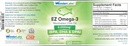 EZ Omega-3 Atlantic Menhaden Fish Oil Supplement 2000 mg, Burless, Made in The USA, Perfektní rovnováha EPA + DHA + DPA 120 Softgels