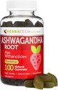 Ashwagandha Gummies pro muže a ženy - Nejsilnější 1,500mg Formule (100 Gummies) 3% Witanolides Cortisol Blocker pro úlevu, uklidnění, a relaxace z Herbatech doplňky