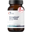 Design pro zdraví OmegAvail Ultra DHA - Vysoce koncentrovaný DHA triglyceridový rybí olej, TG rybí olej s 500 mg DHA + 100mg EPA - No Fishy Aftache (60 Softgels)