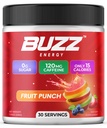 Morning Buzz Energy Drink Powder - Energy Boost Drink Mix - Sugar- Free Energy with Antioxidants - Morning Kickstart and Sports Nutrition Endurance Product - 30 Serings, Fruit Punch, 7.9 Ounces