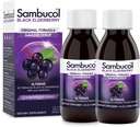 Sambucol Black Elderberry Syrup - Sambucus Elderberry Syrup, Black Elderberry Liquid, Imunitní podpora pro děti a dospělé, High Antioxidants, Gluten Free - Původní Formule, 4 Fl Oz, 2-Pack