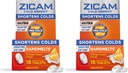 Zicam Ultra Cold Remedy Zinek Rapidmelts, Orange Cream Flavor, Homeopatická, Cold Shortising Medicine, Shortens Cold Trvání, Sugar- Free, Dye- Free, 18 Počet (balení po 2)