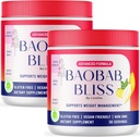 LIVORKA Baobab Bliss, Všechny přírodní Fiber Organic Fruit Powder Dodatek, 60 Servings for 2 Months (Balení po 2)