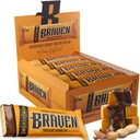 Braven Bar Čokoládové karamelové Nut Energy Bary (1.59 oz, Pack of 20) - Energy Chews with 5g Protein - On- the- Bear Energy Snacks for running, Touking, and Sports - Gluten Free Snacks for Setrvalá energie Boost